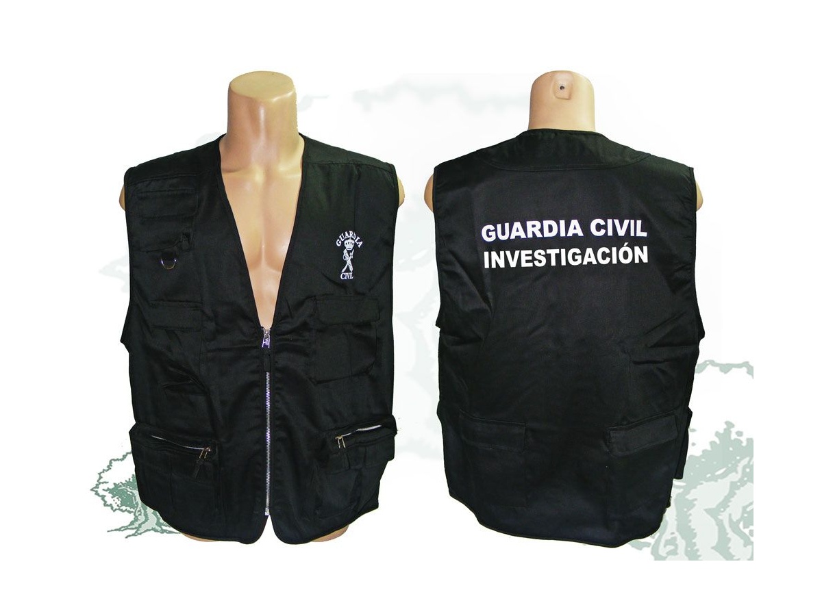 CHALECO INTERVENCIÓN GUARDIA CIVIL INVESTIGACIÓN OLIVO