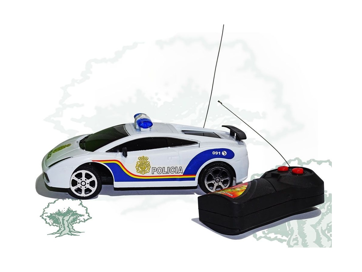 coche policia teledirigido