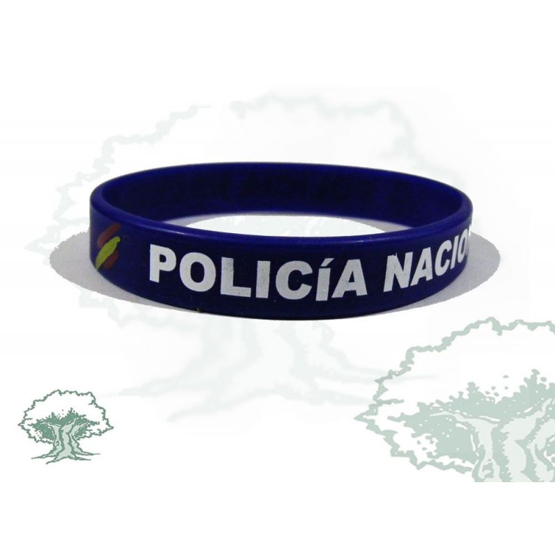 Pulsera De Silicona Gruesa Con Diseño De Guardia Civil De Tráfico – Set De 2 Unidades Con Escudo Y Bandera